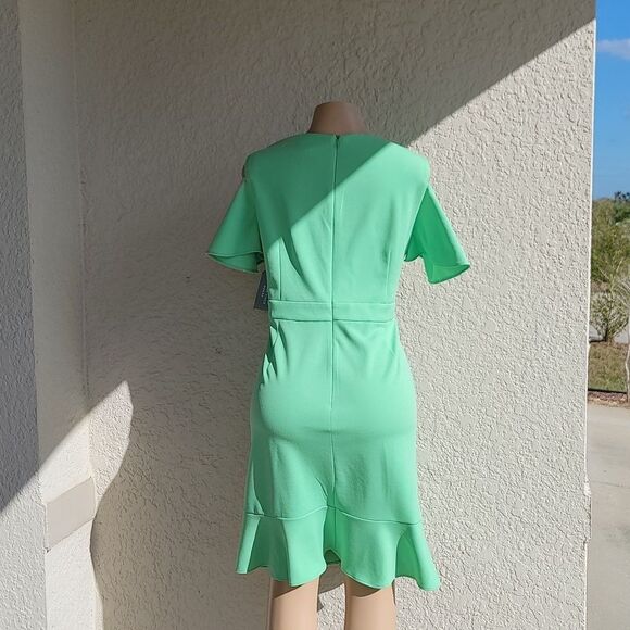 BRAND NEW LONDON TIMES  COLD SHOULDER FLOUNCE  GUEST DATE NIGHT OCCASION DRESS - Picture 6 of 12